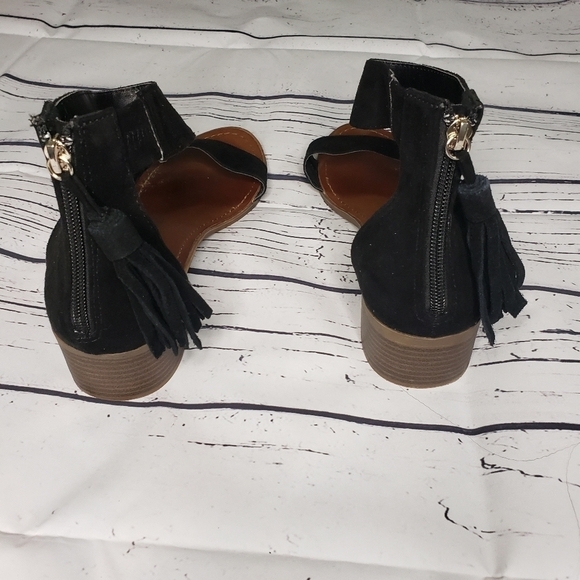 Rock + Candy Block Heel Black Sandal Size 10 - Picture 2 of 8